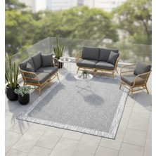 Ayduran Halı Sisal Çerçeveli Jut Taban Dekoratif Yıkanabilir  Yumuşak Iskandinav Hasır Görünümlü Toz Tutmaz Halı