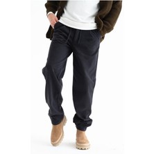 Ribana Classic Erkek Baggy Bol Kesim Kadife Pantolon, Rahat Kesim Beli Bağlamalı Yan Cepli  Pantolon