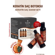 Yoon Keratin Saç Bakım Seti - Formaldehitsiz, Kokusuz, Vegan ve Evde Kullanıma Uygun Keratin Saç Botoksu