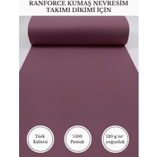 Fabricstown Ranforce Kumaş Nevresim Dikimi Için – %100 Pamuk, 240 cm × 100 Cm, Düz Boyalı