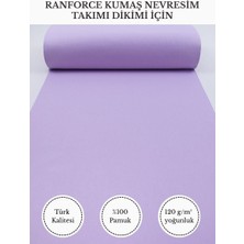 Fabricstown Ranforce Kumaş Nevresim Dikimi Için – %100 Pamuk, 240 cm × 100 Cm, Düz Boyalı V-106
