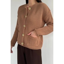 Gülseli Kadın Çift Cepli Triko Ceket P-00019175