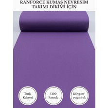 Fabricstown Ranforce Kumaş Nevresim Dikimi Için – %100 Pamuk, 240 cm × 100 Cm, Düz Boyalı