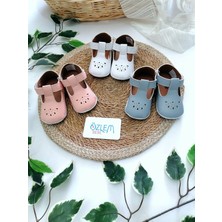 Genel Cırtcırtlı Çiçek Bebek Ayakkabı Beyaz - 18 Numara