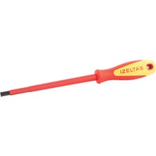 İzeltaş 1000V Izoleli Elektronikçi Düz Uçlu Tornavida 6.5X150 mm