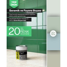 Bars Seramik & Fayans Boyası Iç Mekanlar Zemin ve Duvar Dönüşüm Boyası 5 kg (Renk: H-21 Portakal)