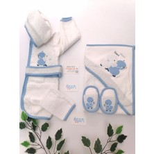 Genel Sevimli Ördekler Bornoz&havlu Seti Mavi - .