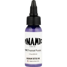 Valor Dynamic Tropical Purple Dövme Boyası 30ML – Canlı Tropikal Mor, Premium Tattoo Ink