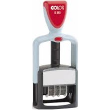 Colop S360 Tarih Kaşe(Tr) Beyaz Kasa Siyah Keçe - 30X45MM