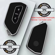 Ael-Tech Cupra Modelleri Anahtar Uyumlu 5d Karbon Görünüm Tpu Koruyucu Kaplama 2li Set 2025
