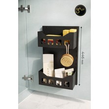 3art Metal Dekorasyon Metal Mutfak Içi Dolap Askılığı - Süngerlik & Havlu Tutucu - Çok Amaçlı Düzenleyici