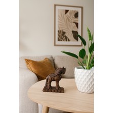 Decostone Dekoratif Truva Tekerlekli Biblo