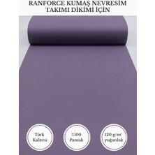 Fabricstown Ranforce Kumaş Nevresim Dikimi Için – %100 Pamuk, 240 cm × 100 Cm, Düz Boyalı