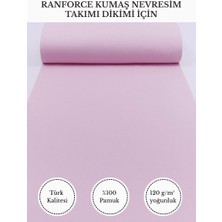 Fabricstown Ranforce Kumaş Nevresim Dikimi Için – %100 Pamuk, 240 cm × 100 Cm, Düz Boyalı