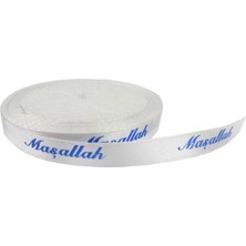 Best Parti Saten Kurdela Maşallah Yazılı 1 cm 10 Metre