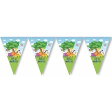Best Parti Safari Temalı Üçgen Flama