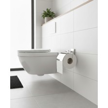 Emfa Aksesuar Krom Kapaklı Tuvalet Kağıtlığı - Premium Krom Kapaklı Tuvalet Kağıtlık %100 Pirinç Paslanmaz