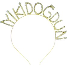 Best Parti Gold Renk Metal Taşlı Iyiki Doğdun Yazılı  Taç