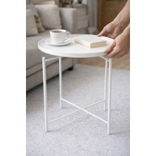 Waldern Metal Sehpa Beyaz