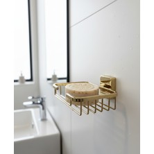 Emfa Aksesuar Gold Sabunluk - Premium Altın Tel Sabunluk %100 Pirinç Paslanmaz