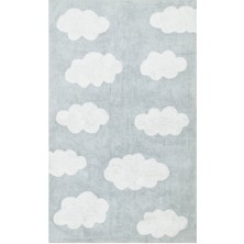 Akbel Halı Cotton Boon XXW CBN 14 Çok Renkli - Yıkanabilir Kaymaz Naturel Pamuk Bebek Halısı