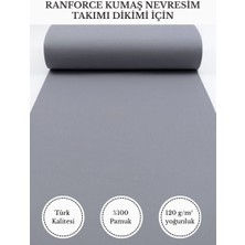 Fabricstown Ranforce Kumaş Nevresim Dikimi Için – %100 Pamuk, 240 cm × 100 Cm, Düz Boyalı