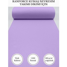 Fabricstown Ranforce Kumaş Nevresim Dikimi Için – %100 Pamuk, 240 cm × 100 Cm, Düz Boyalı
