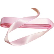 Rönesans Parti Saten Kurdela 1 cm 10 Metre Pembe
