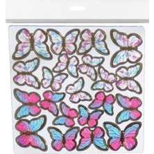 Rönesans Parti Rengarenk Kelebek Dekoratif Süs,kelebek Pasta Süsü