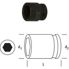 Osaka LN12I1-1/8 Inch Lokma 1/2" 1-1/8