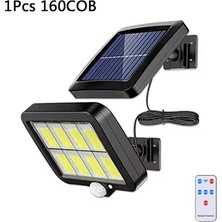 Tawitech F160 160 Cob LED Güneş Enerjili 3 Mod Sensörlü 5 Metre Kablolu Kaliteli Solar Sokak Lambası
