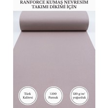 Fabricstown Ranforce Kumaş Nevresim Dikimi Için – %100 Pamuk, 240 cm × 100 Cm, Düz Boyalı