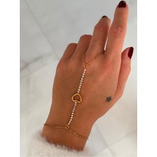 Hercy 316 L Paslanmaz Çelik Zirkon Taşlı Şahmeran | Gold Şahmeran