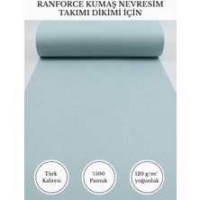 Fabricstown Ranforce Kumaş Nevresim Dikimi Için – %100 Pamuk, 240 cm × 100 Cm, Düz Boyalı