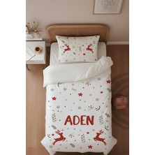 Homamia Isme Özel Baskılı %100 Pamuk Tek Kişilik Genç Odası Nevresim Takımı