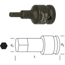 Osaka LN12A19 Allen Lokma 1/2" 19 mm