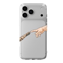 Manitoba Iphone 17 Pro Max Uyumlu Baskılı Yumuşak Silikon Şeffaf Telefon Kılıfı