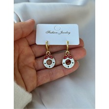 Hercy Yılbaşı Küpe | Christmas Küpe | Noel Küpesi | Christmas Earrings | Gold Sallantılı Küpe