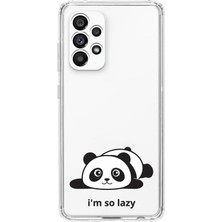 Manitoba Samsung Galaxy A32 Uyumlu Baskılı Yumuşak Silikon Şeffaf Telefon Kılıfı