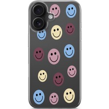 Manitoba Iphone 16 Uyumlu Baskılı Yumuşak Silikon Şeffaf Telefon Kılıfı