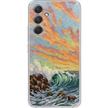 Manitoba Samsung Galaxy M14 Uyumlu Baskılı Yumuşak Silikon Şeffaf Telefon Kılıfı