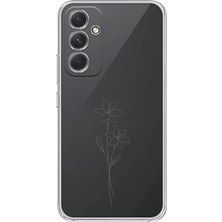 Manitoba Samsung Galaxy A34 Uyumlu Baskılı Yumuşak Silikon Şeffaf Telefon Kılıfı