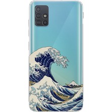 Manitoba Samsung Galaxy M51 Uyumlu Baskılı Yumuşak Silikon Şeffaf Telefon Kılıfı