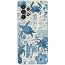 Manitoba Samsung Galaxy A32 Uyumlu Baskılı Yumuşak Silikon Şeffaf Telefon Kılıfı