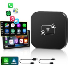 Kablosuz Görüntü Aktarım Car Play Adaptörü Apple ve Android Cihazlar Için
