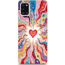 Manitoba Samsung Galaxy A31 Uyumlu Baskılı Yumuşak Silikon Şeffaf Telefon Kılıfı