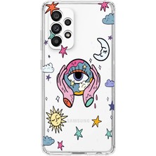 Manitoba Samsung Galaxy A32 Uyumlu Baskılı Yumuşak Silikon Şeffaf Telefon Kılıfı