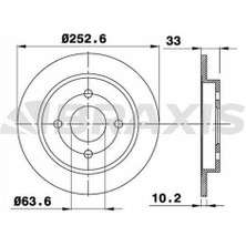 Braxis Arka Fren Dısk Aynası Focus 9805 Fıesta V 0408 Fıseta Vı 13 / Scorpıo 9498 Sıerra 8293 Cap: (253