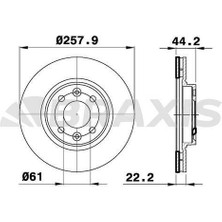 Braxis On Fren Dısk Aynası Clıo Iv Symbol Iı Logan Iı Mcv Iı Sandero Iı 0.9 / 1.2 / 1.5dcı / 1.6 12 (4 Bıjon 25