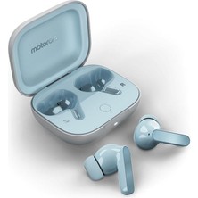 Motorola Moto Buds XT2443-1 Dinamik Anc, Üçlü Mikrofon. Dizi, Ipx IP54, Bluetooth 5.3, Dolby Atmos Ses - (Illusion Blue)